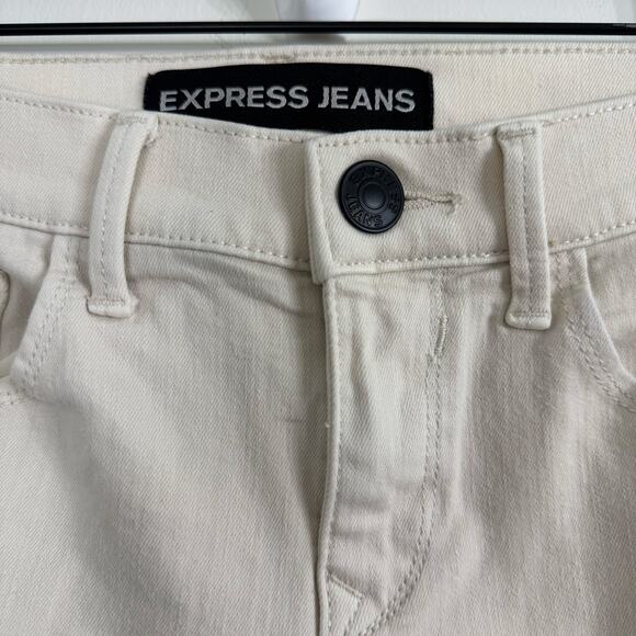 Express Mia Mid Rise Denim Legging Jeans Pants Skinny Size 2 - Picture 2 of 6